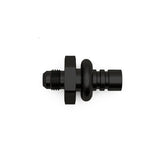Deatschwerks 6AN Male Flare to 1/2 Inch Ford Male EFI Quick Connect Adapter, Anodized Matte Black