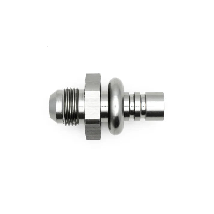 Deatschwerks 8AN Male Flare to 1/2 Inch Ford Male EFI Quick Connect Adapter, Anodized DW Titanium