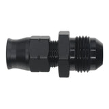 Deatschwerks 8AN Male Flare to 3/8 Inch Hardline Compression Adapter (Incl 1 Olive Insert), Anodized Matte Black