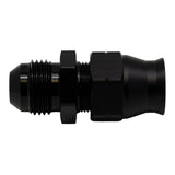 Deatschwerks 8AN Male Flare to 1/2 Inch Hardline Compression Adapter (Incl 1 Olive Insert), Anodized Matte Black