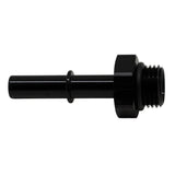 Deatschwerks 6AN ORB Male to 5/16 Inch Male EFI Quick Connect Adapter (Incl O-Ring), Anodized Matte Black