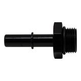 Deatschwerks 8AN ORB Male to 3/8 Inch Male EFI Quick Connect Adapter (Incl O-Ring), Anodized Matte Black