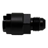 Deatschwerks 6AN Male Flare to 1/4 Inch Female EFI Quick Connect Adapter, Anodized Matte Black