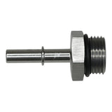 Deatschwerks 10AN ORB Male to 5/16 Inch Male EFI Quick Connect Adapter (Incl O-Ring), Anodized Matte Black