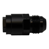 Deatschwerks 8AN Male Flare to 5/16 Inch Female EFI Quick Connect Adapter, Anodized Matte Black