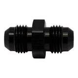 Deatschwerks 6AN Male Flare to 6AN Male Flare Coupler, Anodized Matte Black