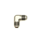 Deatschwerks 8AN Male Flare to 8AN Male Flare 90-Degree Fitting, Anodized DW Titanium