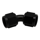 Deatschwerks 8AN Flare Female Swivel 45-Degree to 8AN Flare Female Swivel 45-Degree, Anodized Matte Black