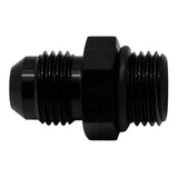 Deatschwerks 6AN ORB Male to 6AN Male Flare Adapter (Incl O-Ring), Anodized Matte Black