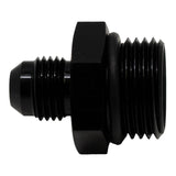 Deatschwerks 10AN ORB Male to 6AN Male Flare Adapter (Incl O-Ring), Anodized Matte Black