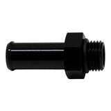 Deatschwerks 6AN ORB Male to 1/2 Inch Male Barb Fitting (Incl O-Ring), Anodized Matte Black