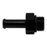 Deatschwerks 6AN ORB Male to 5/16 Inch Male Barb Fitting (Incl O-Ring), Anodized Matte Black