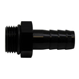 Deatschwerks 8AN ORB Male to 1/2 Inch Male Triple Barb Fitting (Incl O-Ring), Anodized Matte Black