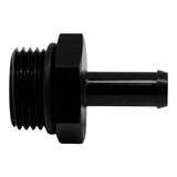 Deatschwerks 8AN ORB Male to 5/16 Inch Male Barb Fitting (Incl O-Ring), Anodized Matte Black