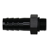 Deatschwerks 6AN ORB Male to 1/2 Inch Male Triple Barb Fitting (Incl O-Ring), Anodized Matte Black