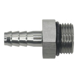 Deatschwerks 8AN ORB Male to 5/16 Inch Male Triple Barb Fitting (Incl O-Ring), Anodized DW Titanium