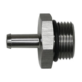 Deatschwerks 10AN ORB Male to 5/16 Inch Male Barb Fitting, Anodized DW Titanium