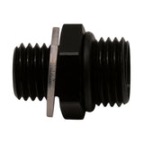 Deatschwerks 6AN ORB Male to M12 X 1.5 Metric Male (Incl O-Ring and Crush Washer), Anodized Matte Black