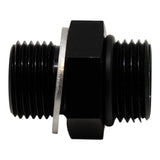 Deatschwerks 6AN ORB Male to M14 X 1.5 Metric Male (Incl O-Ring and Crush Washer), Anodized Matte Black
