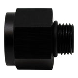 Deatschwerks 6AN ORB Male to M18 X 1.5 Metric Female (Incl O-Ring), Anodized Matte Black