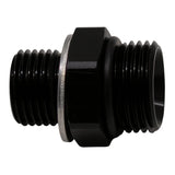 Deatschwerks 8AN ORB Male to M16 X 1.5 Metric Male (Incl O-Ring and Crush Washer), Anodized Matte Black