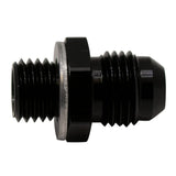 Deatschwerks 6AN Male Flare to M12 X 1.5 Male Metric Adapter (Incl Crush Washer), Anodized Matte Black