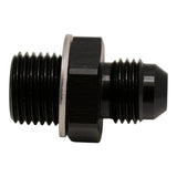 Deatschwerks 6AN Male Flare to M16 X 1.5 Male Metric Adapter (Incl Crush Washer), Anodized Matte Black