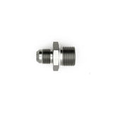 Deatschwerks 6AN Male Flare to M18 X 1.5 Male Metric Adapter (Incl Crush Washer), Anodized DW Titanium
