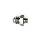 Deatschwerks 8AN Male Flare to M12 X 1.5 Male Metric Adapter (Incl Crush Washer), Anodized DW Titanium