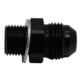 Deatschwerks 8AN Male Flare to M16 X 1.5 Male Metric Adapter (Incl Crush Washer), Anodized Matte Black