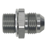 Deatschwerks 8AN Male Flare to M18 X 1.5 Male Metric Adapter (Incl Crush Washer), Anodized DW Titanium