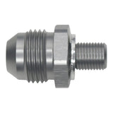 Deatschwerks 8AN Male Flare to M10 X 1.0 Male Metric, Anodized Titanium