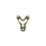 Deatschwerks 6AN Male Flare to 6AN Male Flare to 8AN Male Flare Y Block Fitting, Anodized DW Titanium