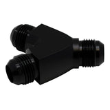 Deatschwerks 10AN Male Flare to 10AN Male Flare to 10AN Male Flare Y-Block Fitting, Anodized Matte Black