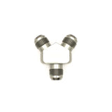 Deatschwerks 10AN Male Flare to 10AN Male Flare to 10AN Male Flare Y-Block Fitting, Anodized DW Titanium