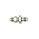 Deatschwerks 6AN Male Flare to 6AN Male Flare Bulkhead Adapter (Incl Nut), Anodized DW Titanium