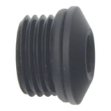 Deatschwerks 6AN ORB Male Plug, Low Profile Internal Allen/Hex (Incl O-Ring), Anodized Matte Black
