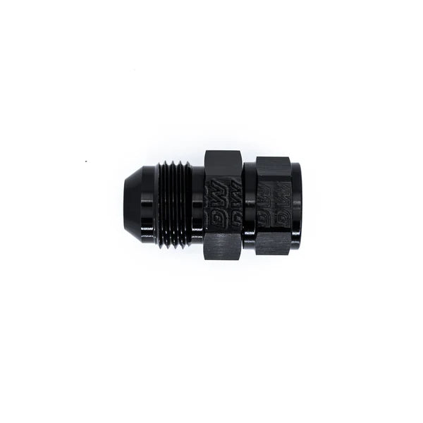 Deatschwerks 8AN Male Flare to Fuel Pump Outlet Barb Adapter, Anodized DW Titanium