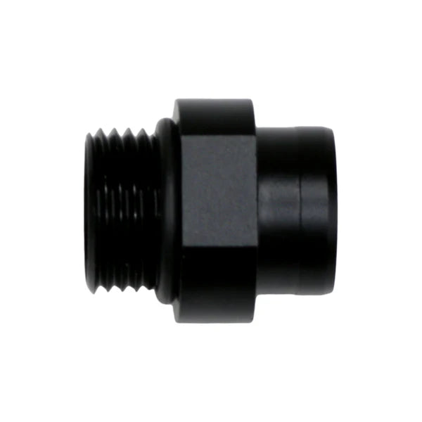 Deatschwerks 8AN ORB to S387 Pre-Filter Sock Adapter, Anodized Matte Black
