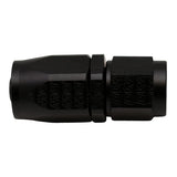 Deatschwerks 6AN Female Swivel Strait Hose End CPE, Anodized Matte Black