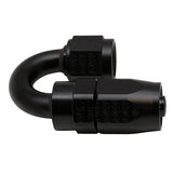 Deatschwerks 6AN Female Swivel 180-Degree Hose End CPE, Anodized Matte Black