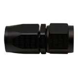 Deatschwerks 8AN Female Swivel Straight Hose End CPE, Anodized Matte Black