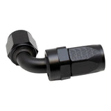 Deatschwerks 8AN Female Swivel 90-Degree Hose End CPE, Anodized Matte Black