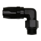 Deatschwerks 10AN ORB Female Swivel 90-Degree Hose End CPE, Anodized Matte Black