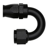Deatschwerks 10AN Female Flare Swivel 180-Degree Hose End CPE, Anodized Matte Black