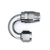 Deatschwerks 10AN Female Flare Swivel 180-Degree Hose End CPE, Anodized DW Titanium