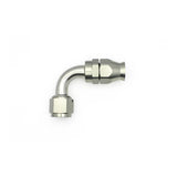 Deatschwerks 10AN Female Swivel 90-Degree Hose End PTFE (Incl 1 Olive Insert), Anodized DW Titanium