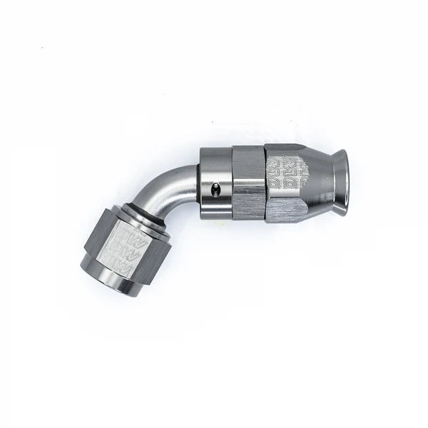 Deatschwerks 6 AN Female Flare Swivel (Incl Ferule/Olive) 60-Degree Hose End PTFE, Anodized DW Titanium
