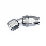 Deatschwerks 10AN Female Flare Swivel (Incl Ferule/Olive) 30-Degree Hose End PTFE, Anodized DW Titanium