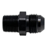 Deatschwerks 8AN Male Flare to 3/8 Inch Male NPT Adapter, Anodized Matte Black